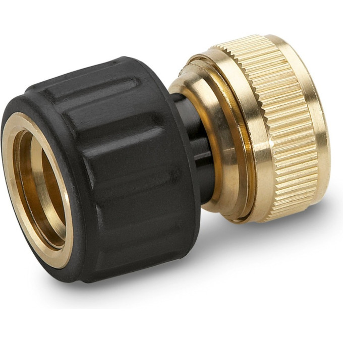 Латунный коннектор KARCHER с аквастопом 1/2'' 2,645-017